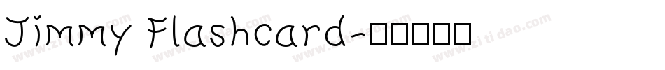 Jimmy Flashcard字体转换